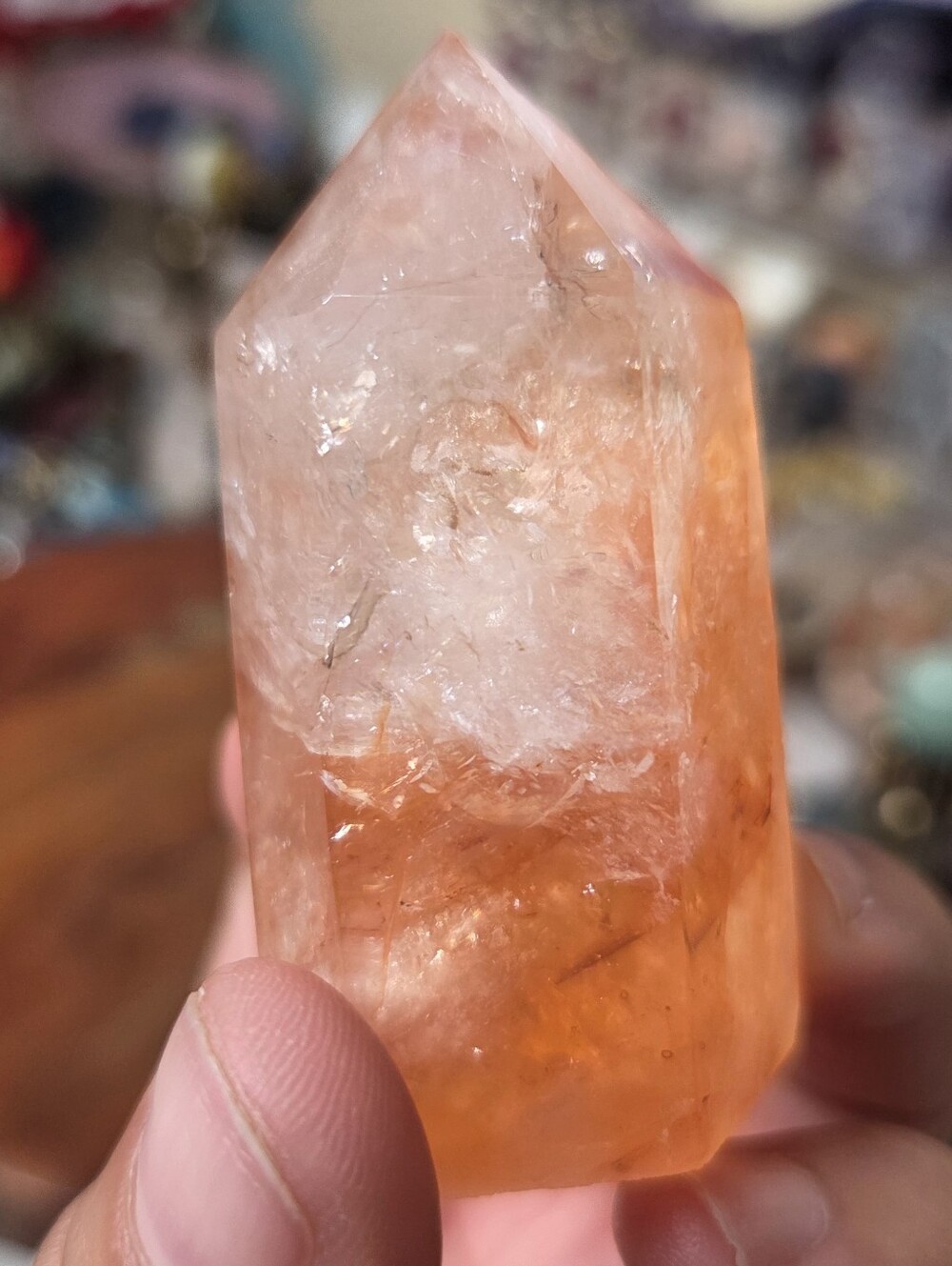 Fire Quartz Tower (B)  2.5 In  Courage